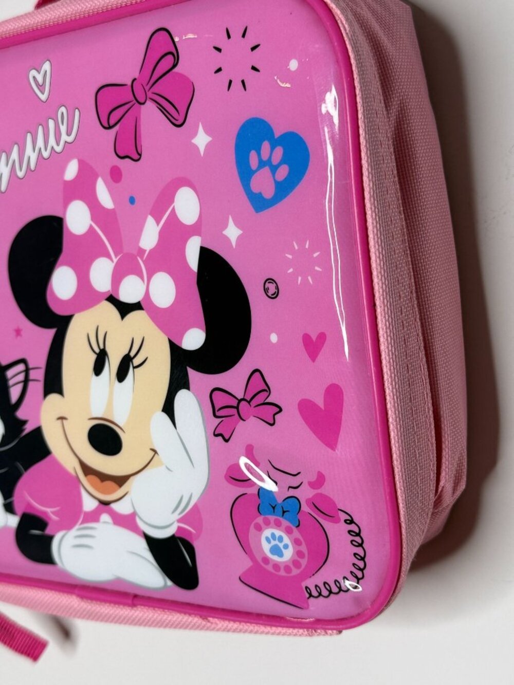 Disney Minnie Mouse Figaro Lunch Bag Kids Pink Lunch Box NWT - Picture 4 of 8